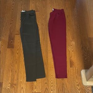 Stylish Green and Red Pants